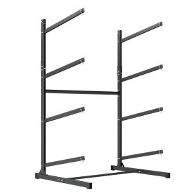 Kayak Storage Rack for 4 Kayaks, Holds 220 lbs, Heavy Duty Freestanding Stand for Indoor Outdoor Garage Shed Dock, Storage Rack Stand Holder for